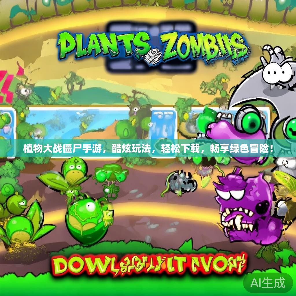 植物大战僵尸手游，酷炫玩法，轻松下载，畅享绿色冒险！