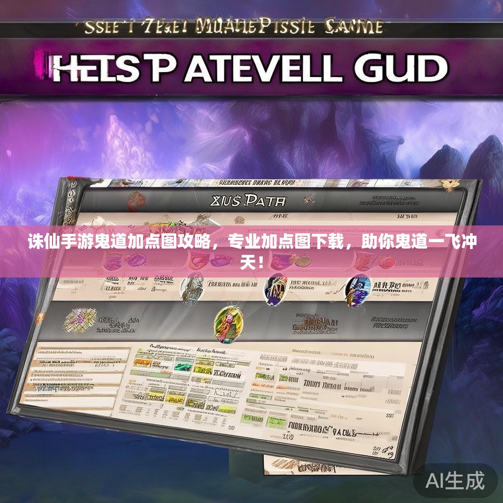 诛仙手游鬼道加点图攻略，专业加点图下载，助你鬼道一飞冲天！