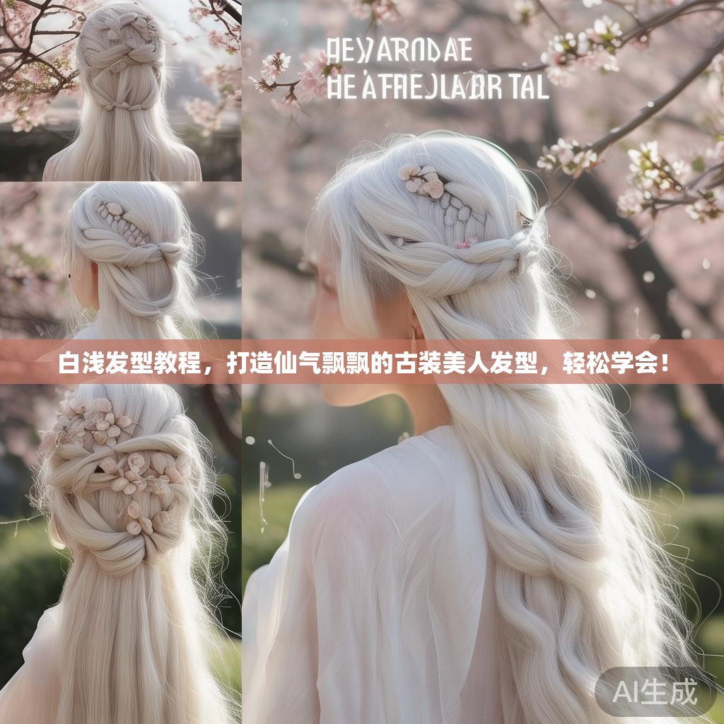 白浅发型教程，打造仙气飘飘的古装美人发型，轻松学会！