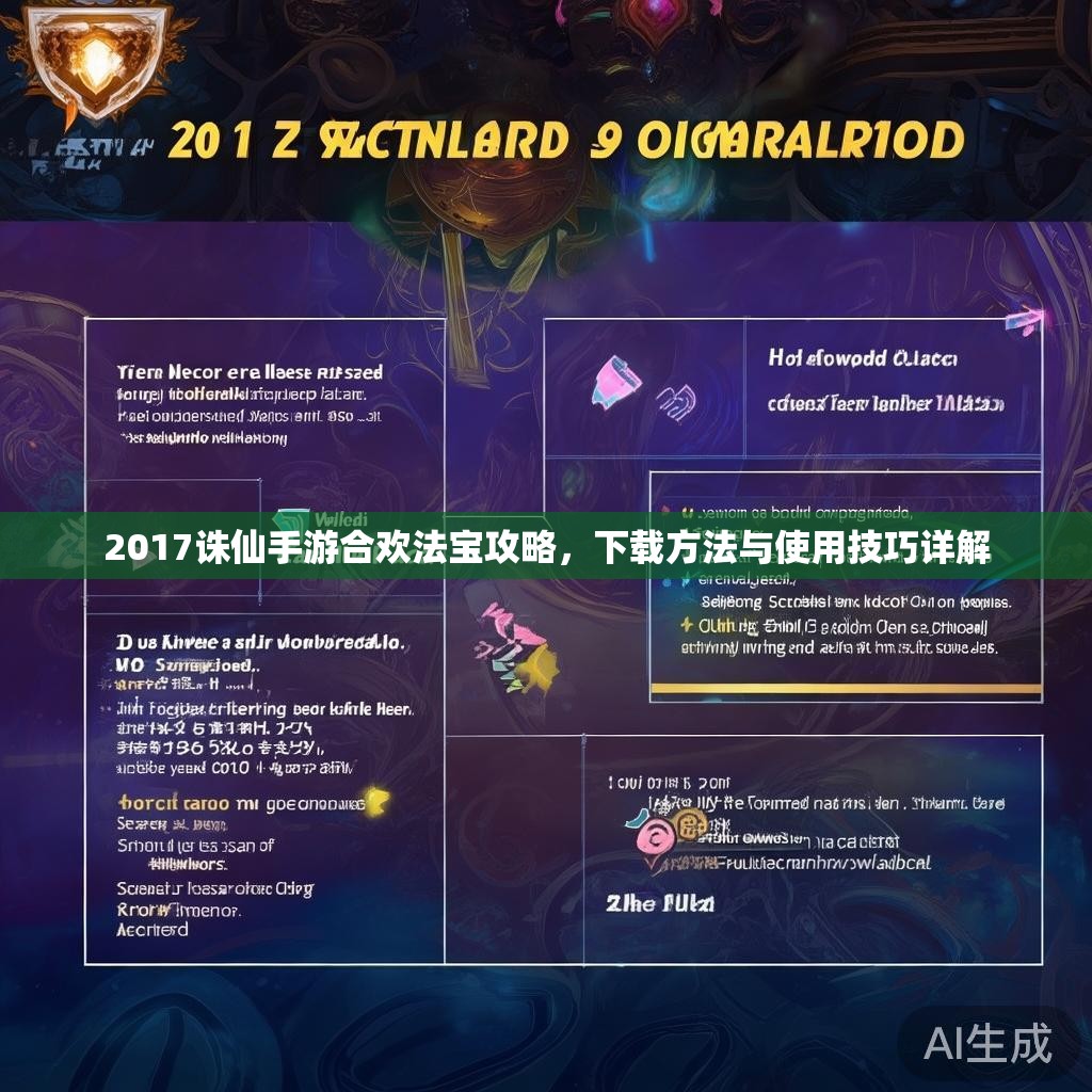 2017诛仙手游合欢法宝攻略，下载方法与使用技巧详解
