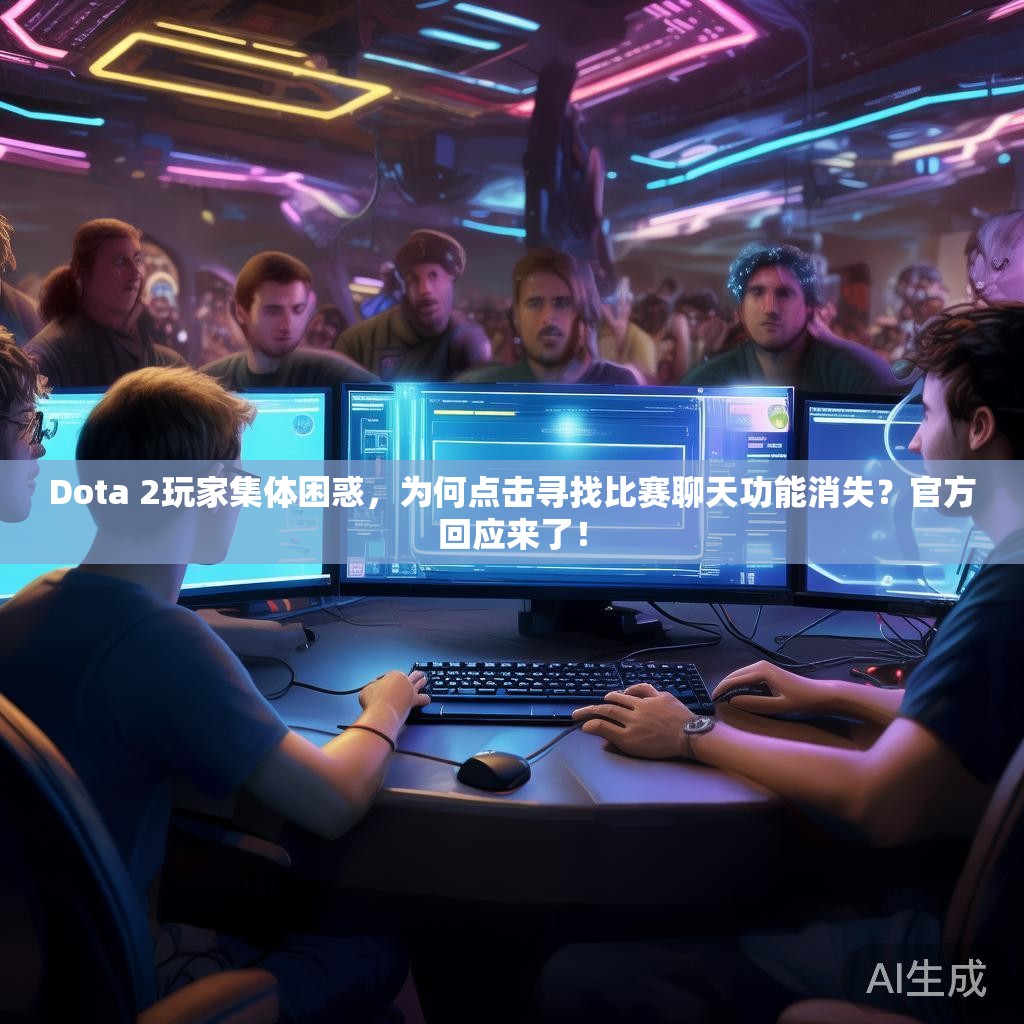 Dota 2玩家集体困惑,为何点击寻找比赛聊天功能消失?官方回应来了! Dota 2玩家集体困惑,为何点击寻找比赛聊天功能消失?官方回应来了!