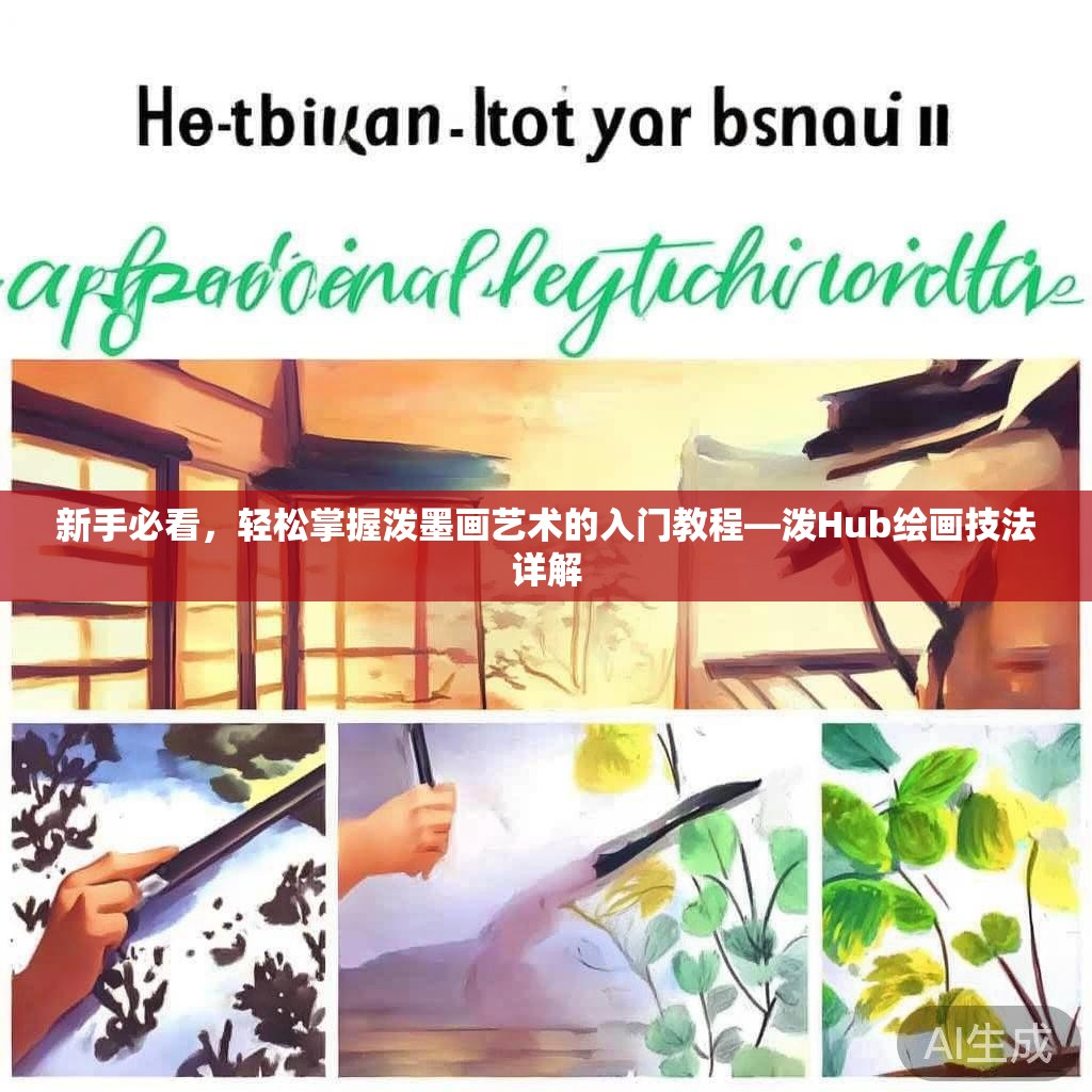 新手必看,轻松掌握泼墨画艺术的入门教程—泼Hub绘画技法详解 新手必看,轻松掌握泼墨画艺术的入门教程—泼Hub绘画技法详解