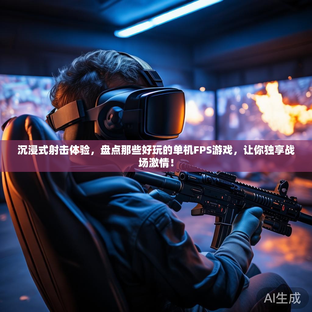 沉浸式射击体验，盘点那些好玩的单机FPS游戏，让你独享战场激情！