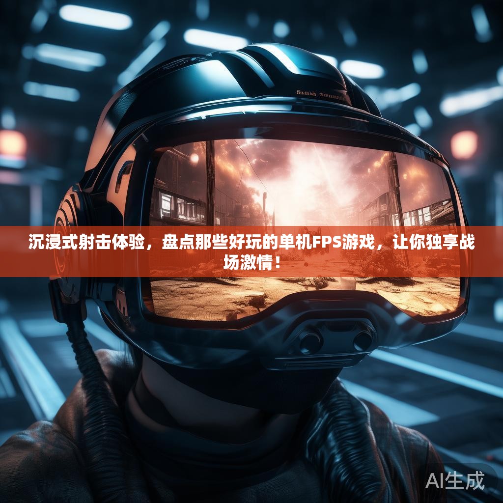 沉浸式射击体验，盘点那些好玩的单机FPS游戏，让你独享战场激情！