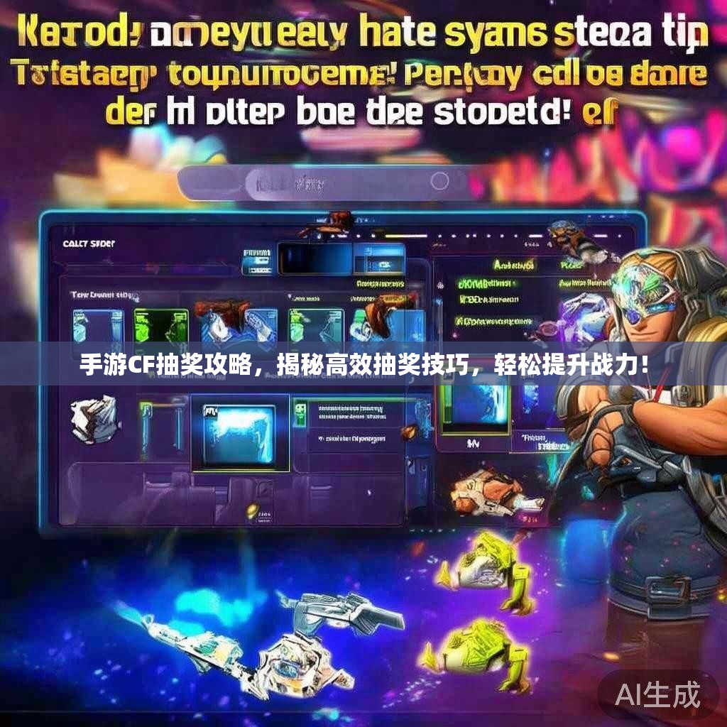 手游CF抽奖攻略，揭秘高效抽奖技巧，轻松提升战力！