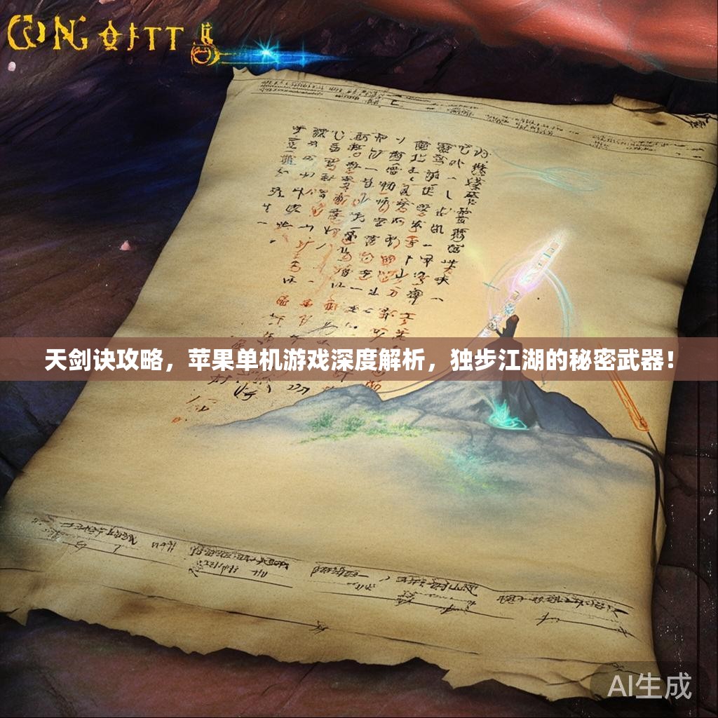天剑诀攻略，苹果单机游戏深度解析，独步江湖的秘密武器！