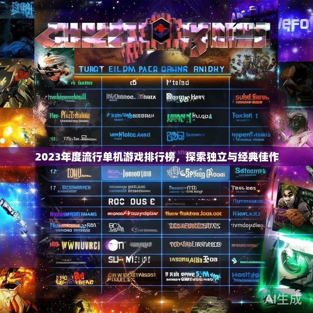 2023年度流行单机游戏排行榜,探索独立与经典佳作 2023年度流行单机游戏排行榜,探索独立与经典佳作