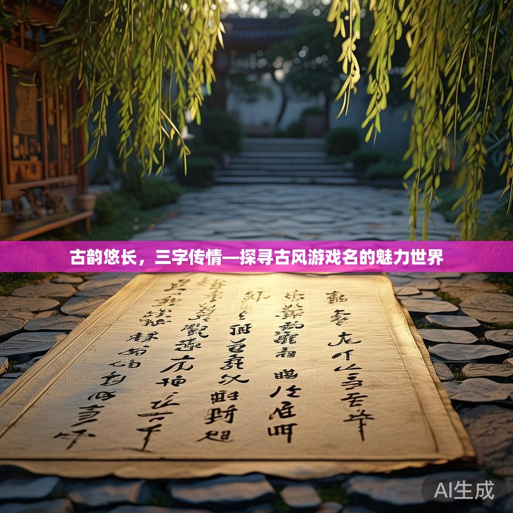 古韵悠长,三字传情—探寻古风游戏名的魅力世界 古韵悠长,三字传情—探寻古风游戏名的魅力世界