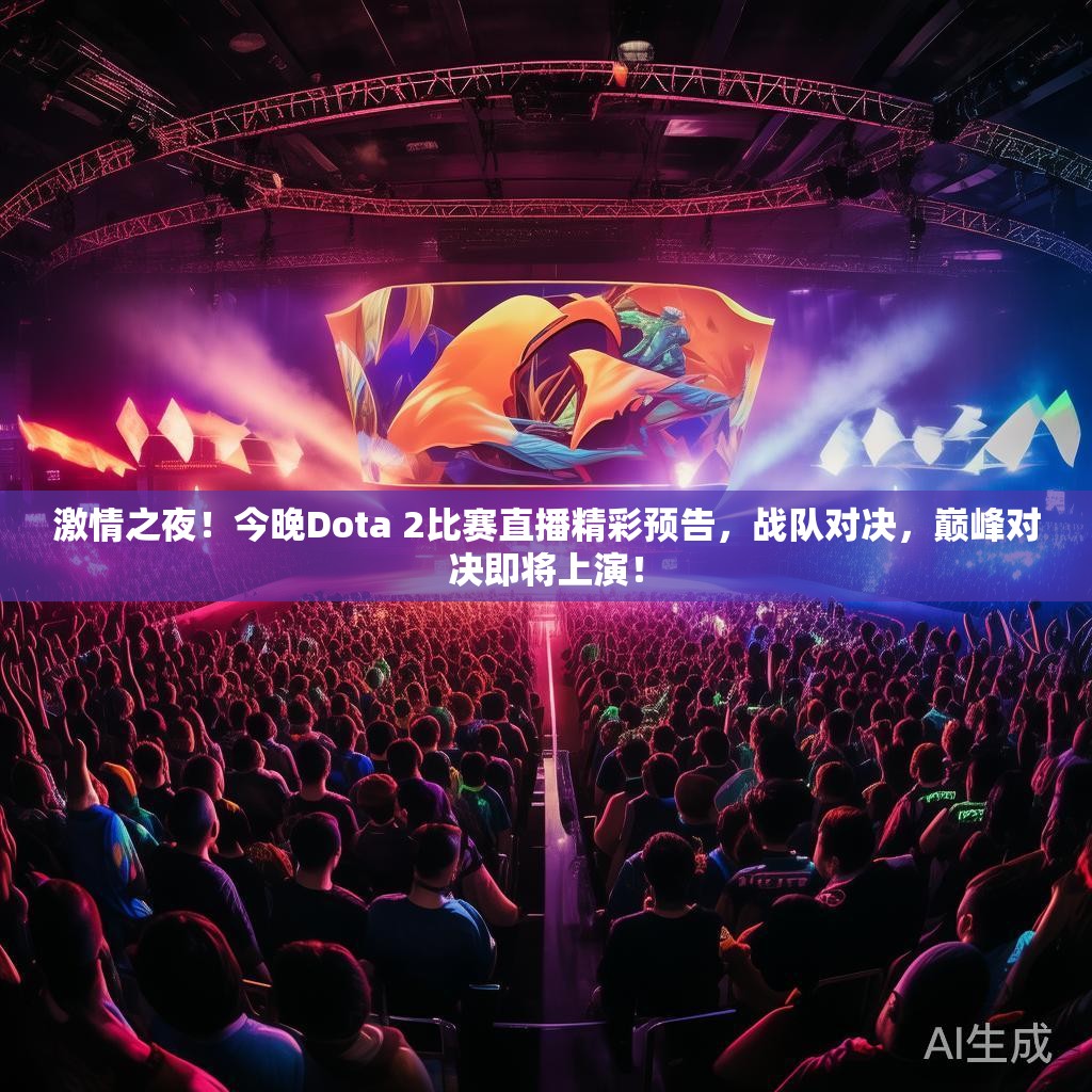 激情之夜！今晚Dota 2比赛直播精彩预告，战队对决，巅峰对决即将上演！