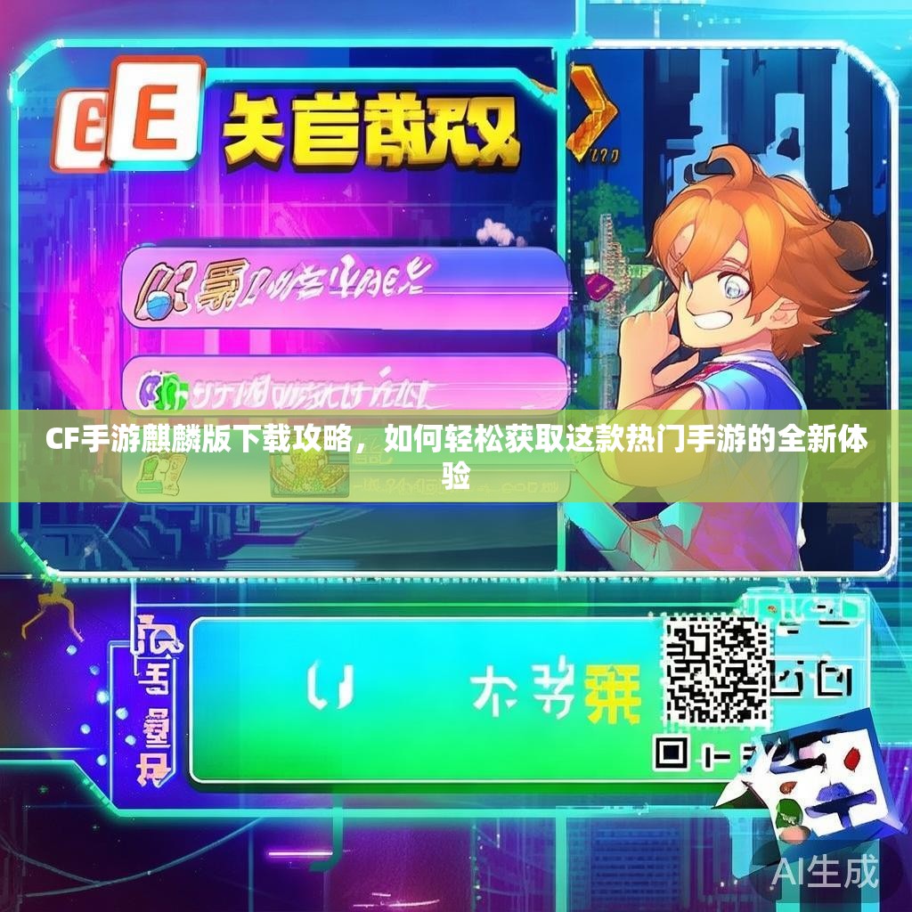 CF手游麒麟版下载攻略，如何轻松获取这款热门手游的全新体验