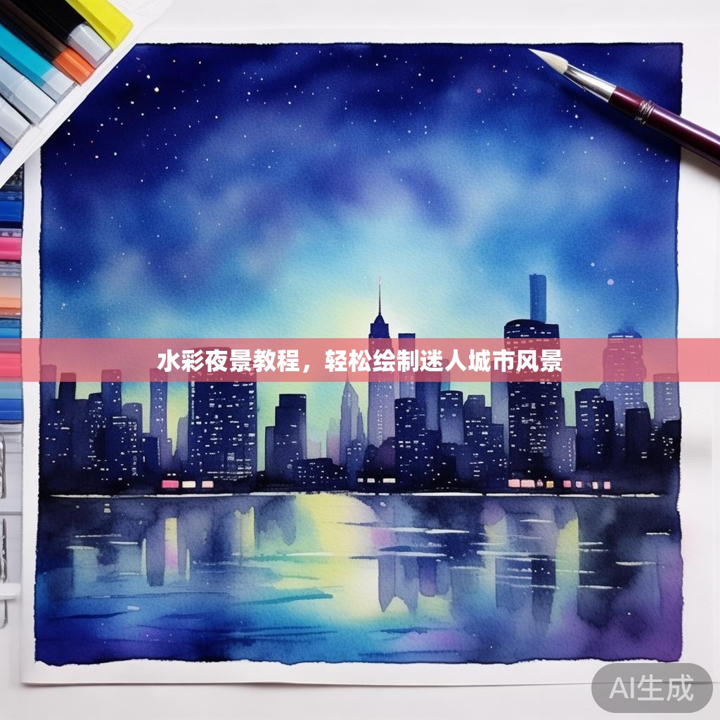 水彩夜景教程，轻松绘制迷人城市风景