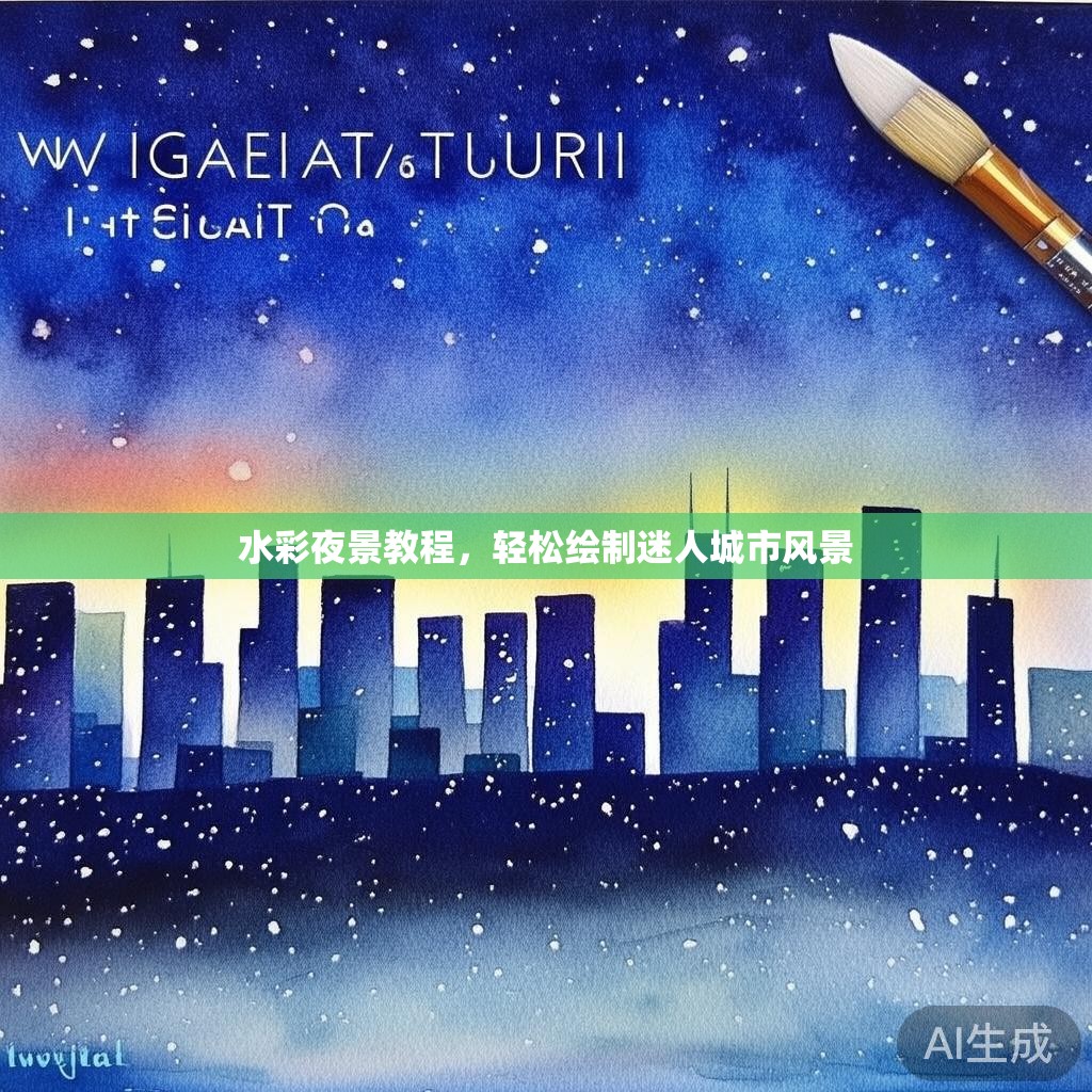 水彩夜景教程，轻松绘制迷人城市风景