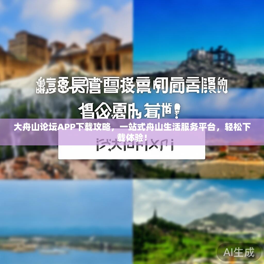 大舟山论坛APP下载攻略,一站式舟山生活服务平台,轻松下载体验! 大舟山论坛APP下载攻略,一站式舟山生活服务平台,轻松下载体验!