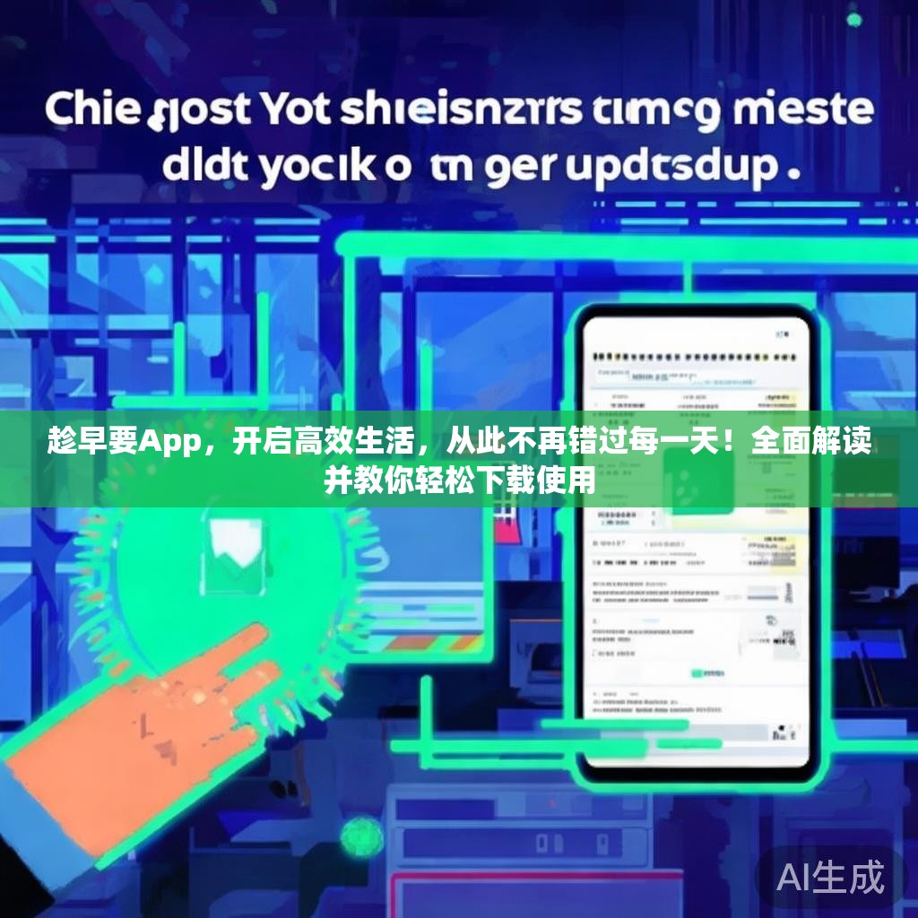 趁早要App,开启高效生活,从此不再错过每一天!全面解读并教你轻松下载使用 趁早要App,开启高效生活,从此不再错过每一天!全面解读并教你轻松下载使用