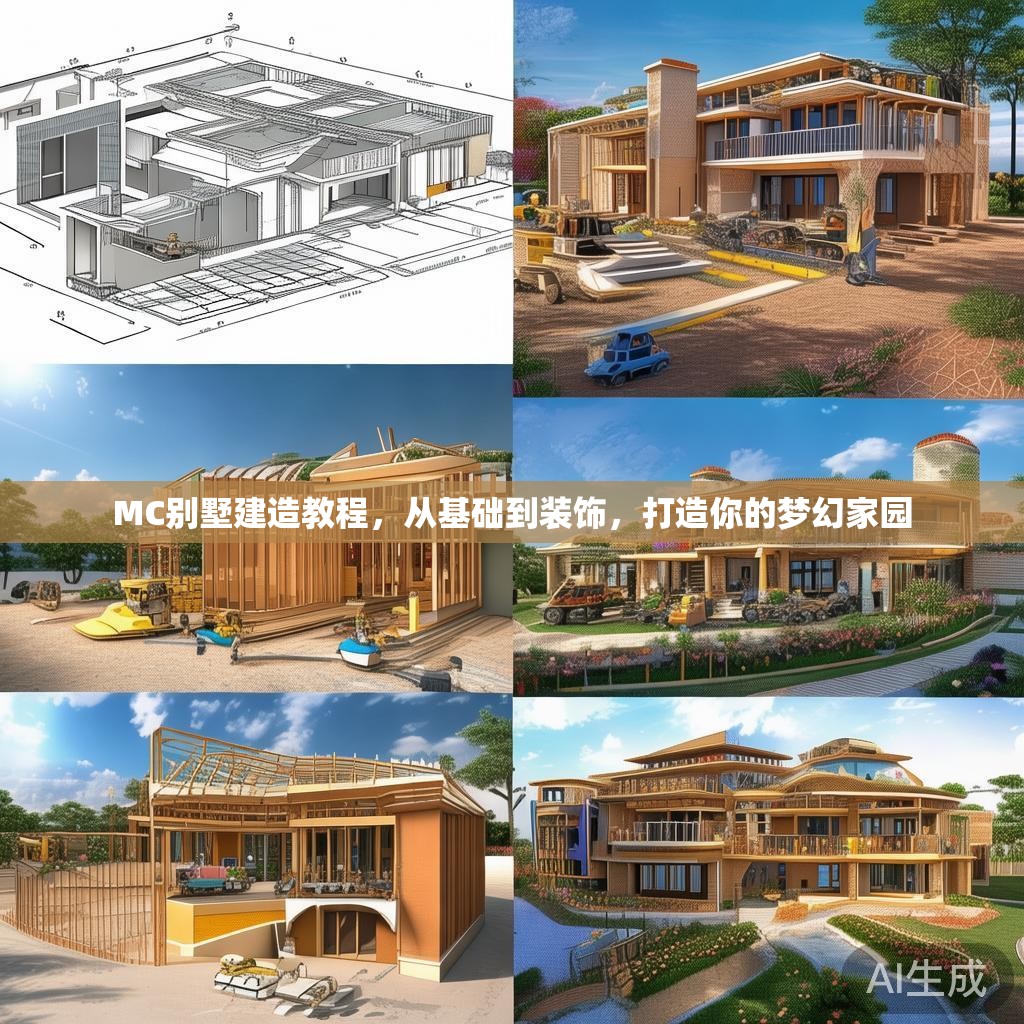 MC别墅建造教程，从基础到装饰，打造你的梦幻家园