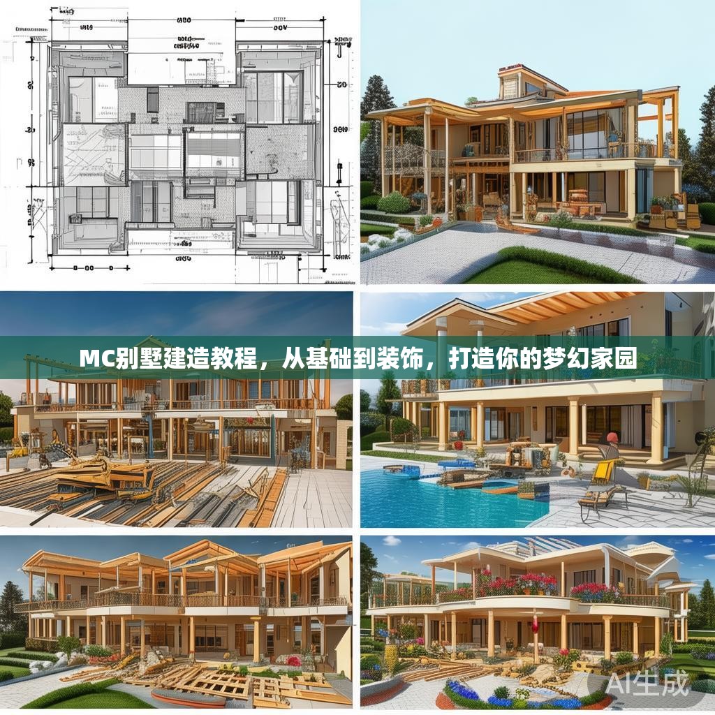 MC别墅建造教程，从基础到装饰，打造你的梦幻家园