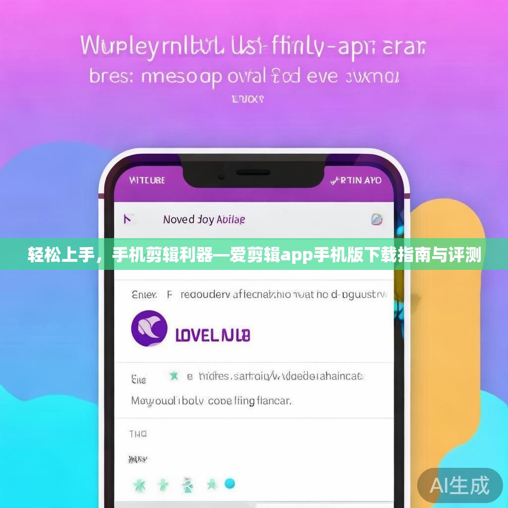 轻松上手，手机剪辑利器—爱剪辑app手机版下载指南与评测