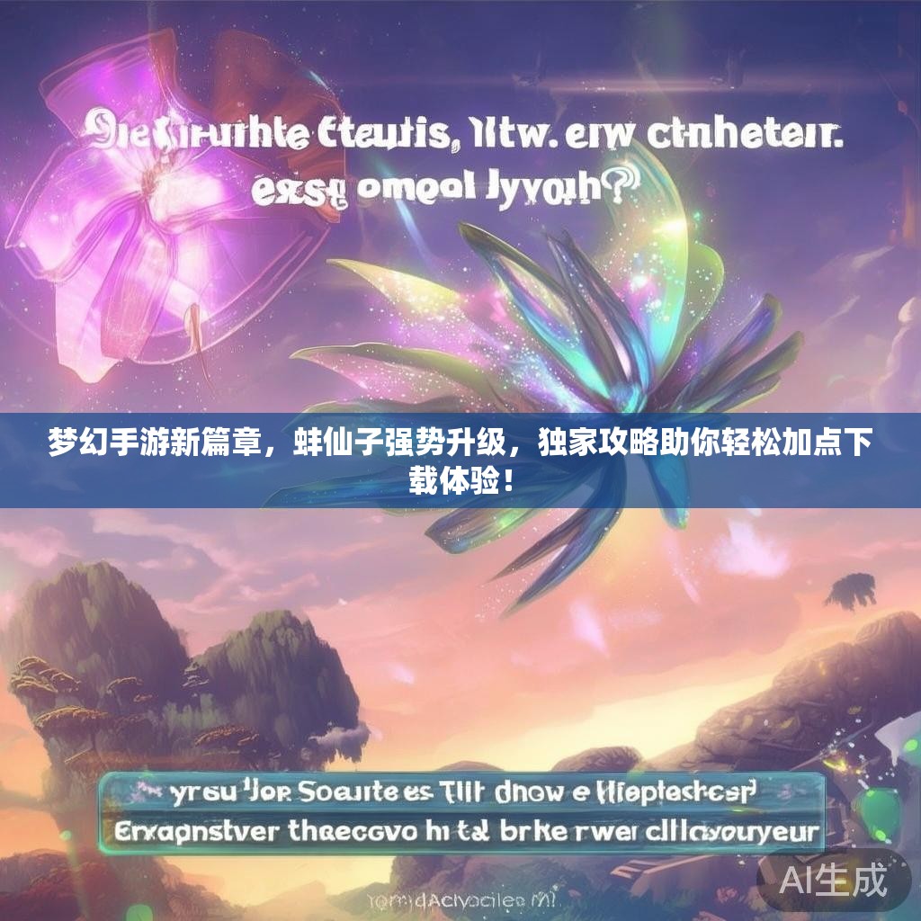 梦幻手游新篇章,蚌仙子强势升级,独家攻略助你轻松加点下载体验! 梦幻手游新篇章,蚌仙子强势升级,独家攻略助你轻松加点下载体验!