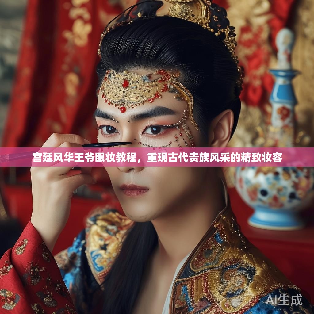 宫廷风华王爷眼妆教程，重现古代贵族风采的精致妆容