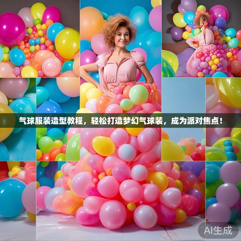气球服装造型教程，轻松打造梦幻气球装，成为派对焦点！