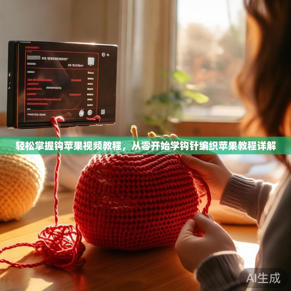 轻松掌握钩苹果视频教程，从零开始学钩针编织苹果教程详解
