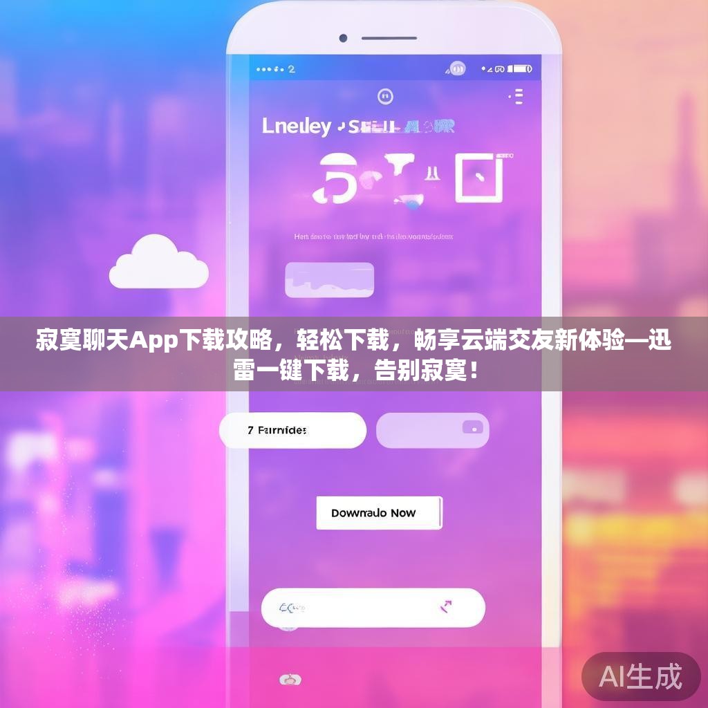 寂寞聊天App下载攻略,轻松下载,畅享云端交友新体验—迅雷一键下载,告别寂寞! 寂寞聊天App下载攻略,轻松下载,畅享云端交友新体验—迅雷一键下载,告别寂寞!