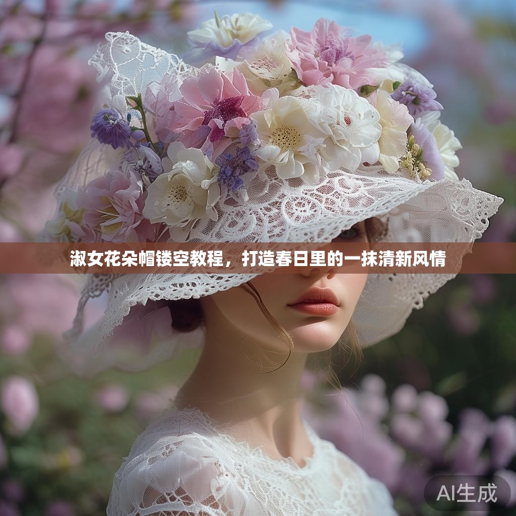 淑女花朵帽镂空教程，打造春日里的一抹清新风情