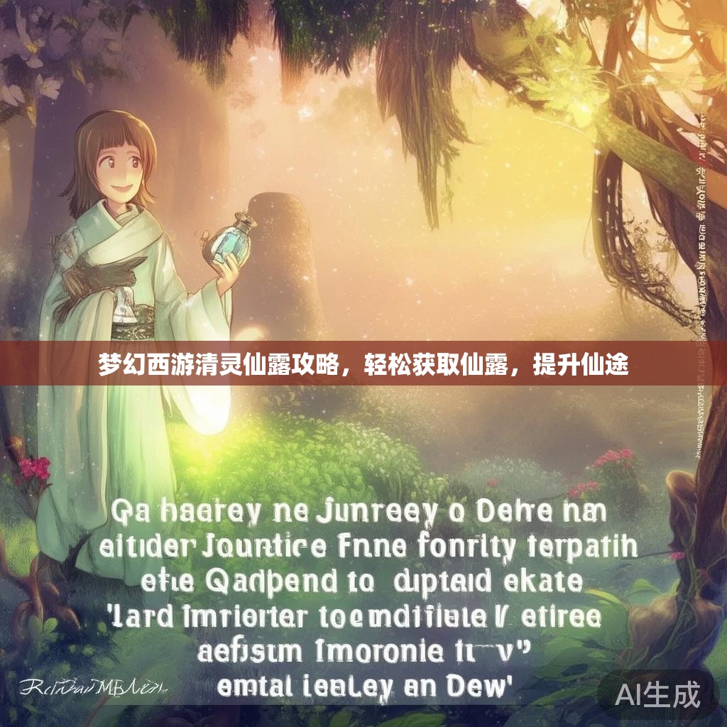 梦幻西游清灵仙露攻略，轻松获取仙露，提升仙途