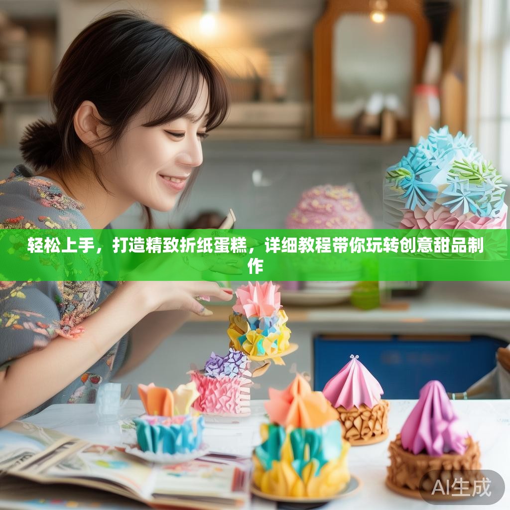 轻松上手，打造精致折纸蛋糕，详细教程带你玩转创意甜品制作