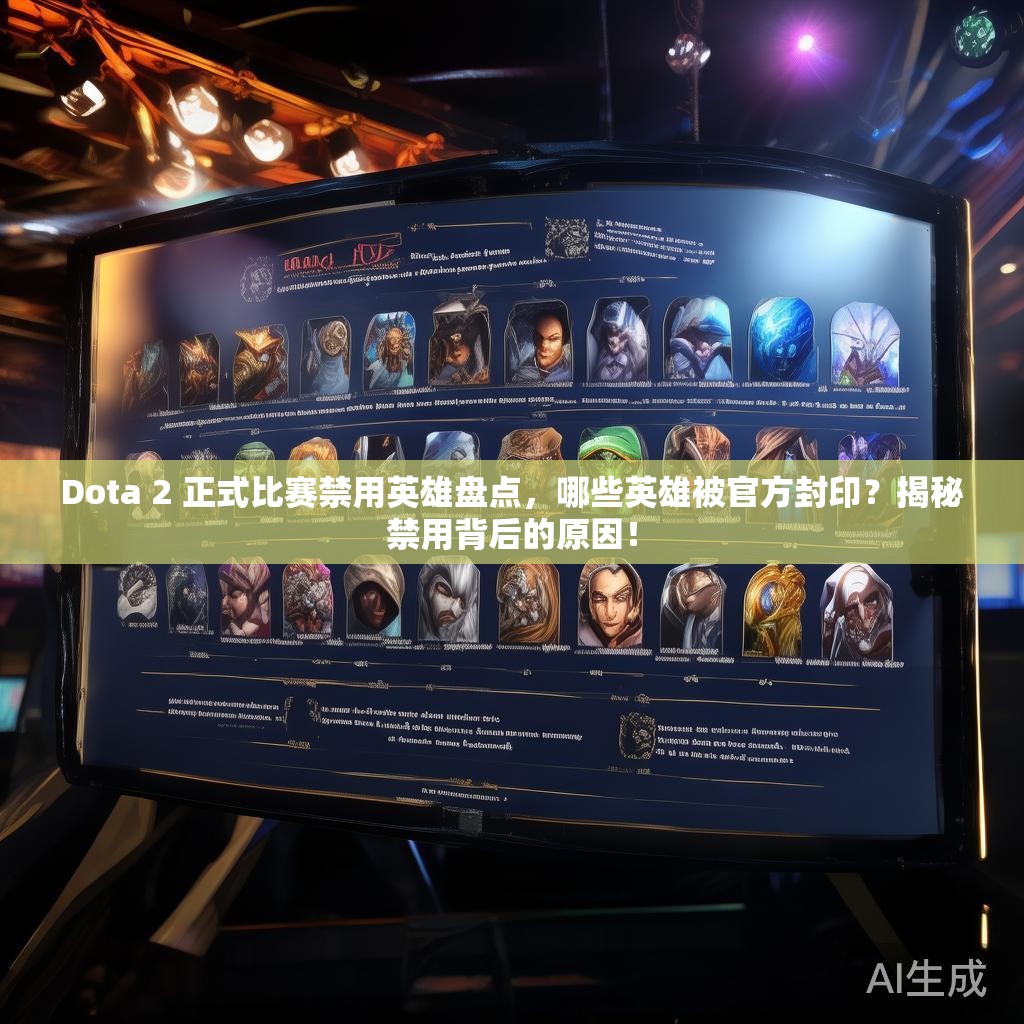 Dota 2 正式比赛禁用英雄盘点,哪些英雄被官方封印?揭秘禁用背后的原因! Dota 2 正式比赛禁用英雄盘点,哪些英雄被官方封印?揭秘禁用背后的原因!