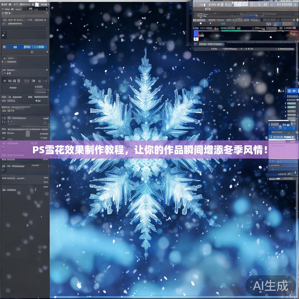 PS雪花效果制作教程，让你的作品瞬间增添冬季风情！