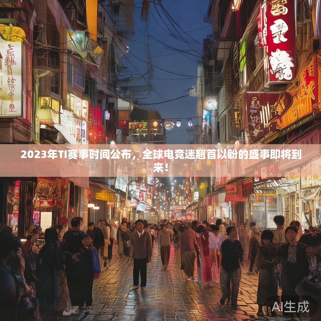 2023年TI赛事时间公布,全球电竞迷翘首以盼的盛事即将到来! 2023年TI赛事时间公布,全球电竞迷翘首以盼的盛事即将到来!