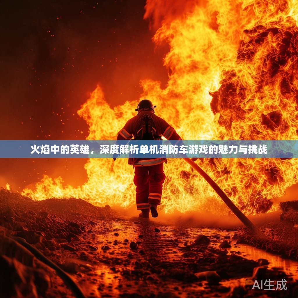 火焰中的英雄，深度解析单机消防车游戏的魅力与挑战