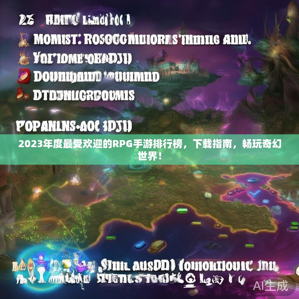 2023年度最受欢迎的RPG手游排行榜，下载指南，畅玩奇幻世界！