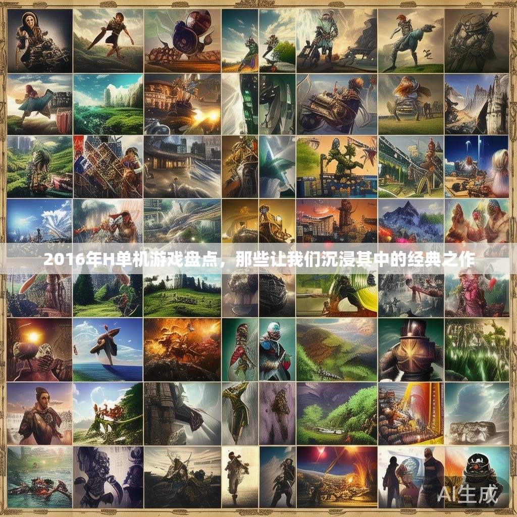 2016年H单机游戏盘点，那些让我们沉浸其中的经典之作