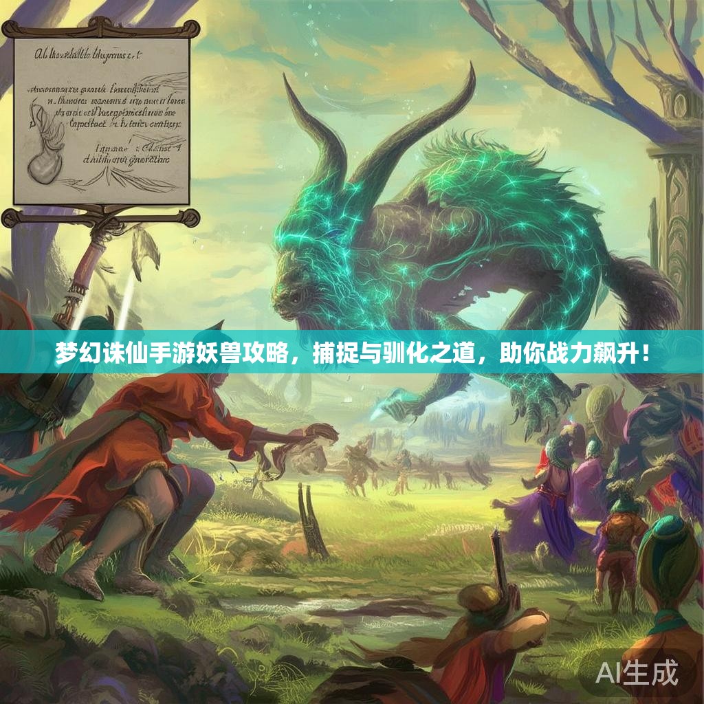 梦幻诛仙手游妖兽攻略，捕捉与驯化之道，助你战力飙升！