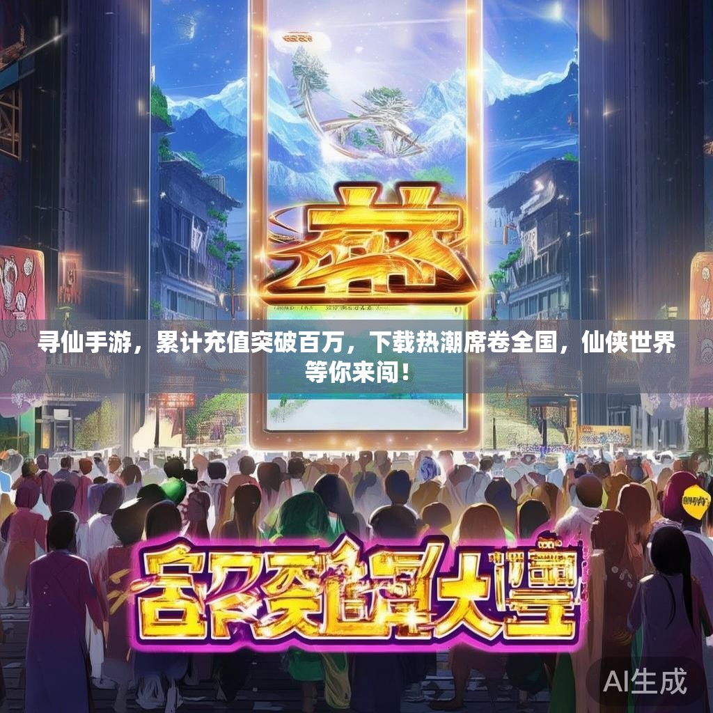 寻仙手游，累计充值突破百万，下载热潮席卷全国，仙侠世界等你来闯！