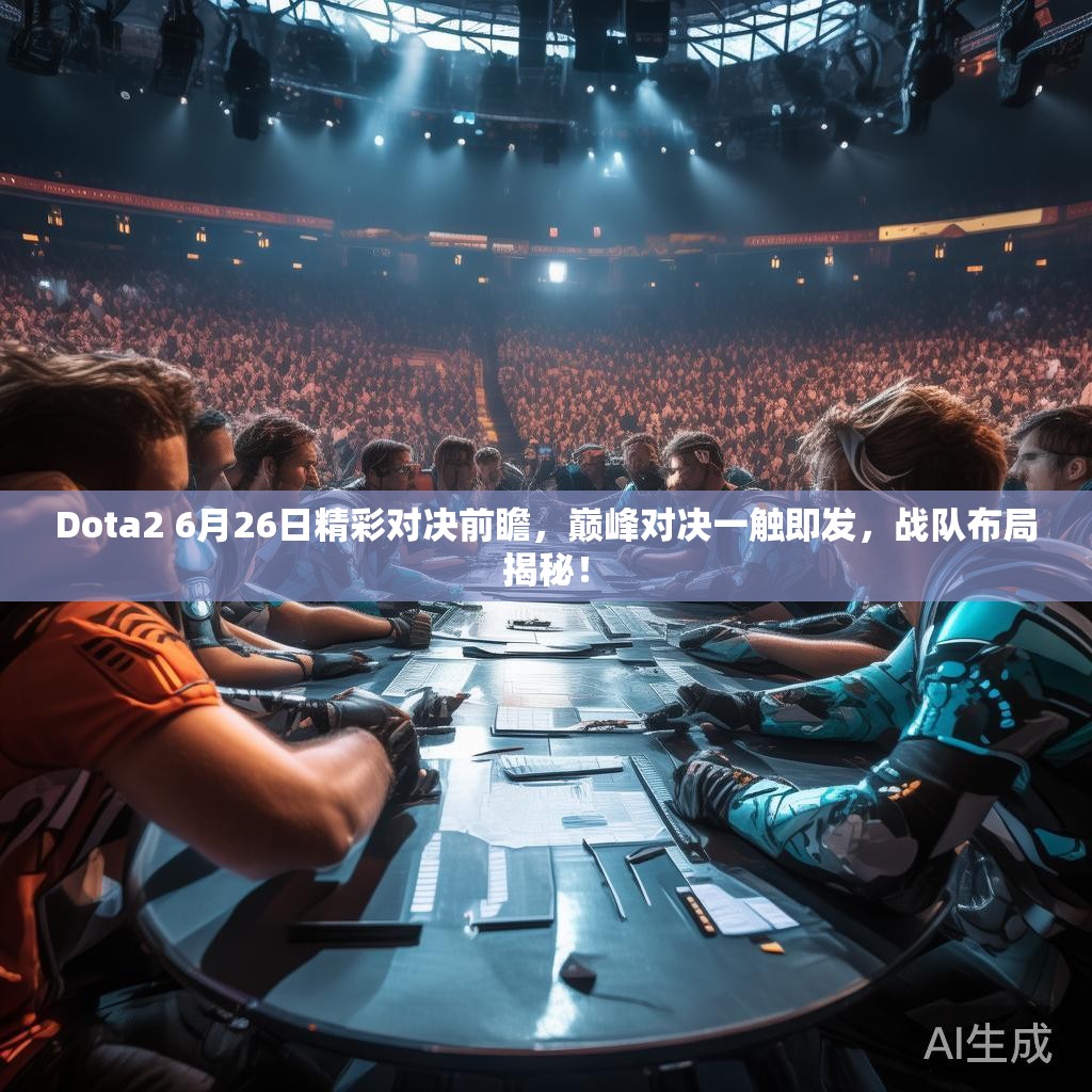 Dota2 6月26日精彩对决前瞻，巅峰对决一触即发，战队布局揭秘！