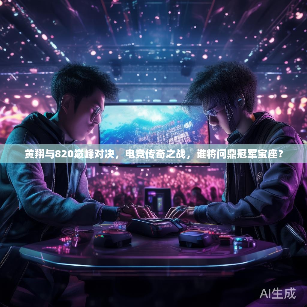 黄翔与820巅峰对决，电竞传奇之战，谁将问鼎冠军宝座？
