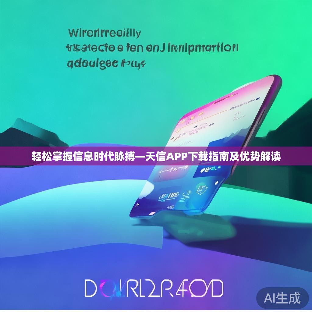 轻松掌握信息时代脉搏—天信APP下载指南及优势解读 轻松掌握信息时代脉搏—天信APP下载指南及优势解读