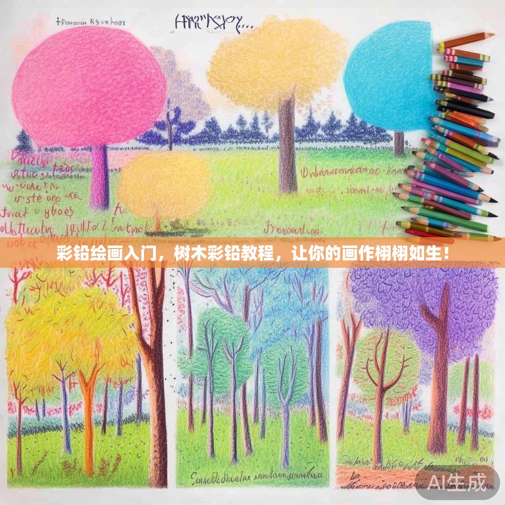 彩铅绘画入门,树木彩铅教程,让你的画作栩栩如生! 彩铅绘画入门,树木彩铅教程,让你的画作栩栩如生!