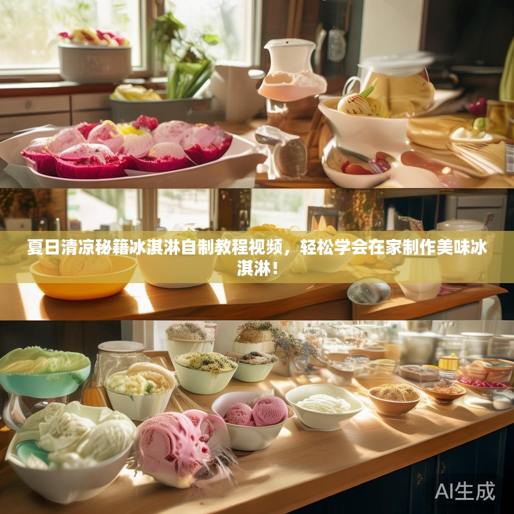 夏日清凉秘籍冰淇淋自制教程视频,轻松学会在家制作美味冰淇淋! 夏日清凉秘籍冰淇淋自制教程视频,轻松学会在家制作美味冰淇淋!