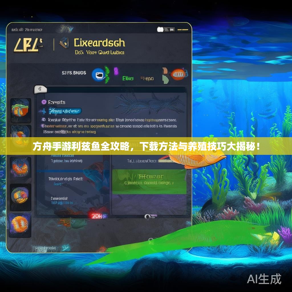 方舟手游利兹鱼全攻略,下载方法与养殖技巧大揭秘! 方舟手游利兹鱼全攻略,下载方法与养殖技巧大揭秘!