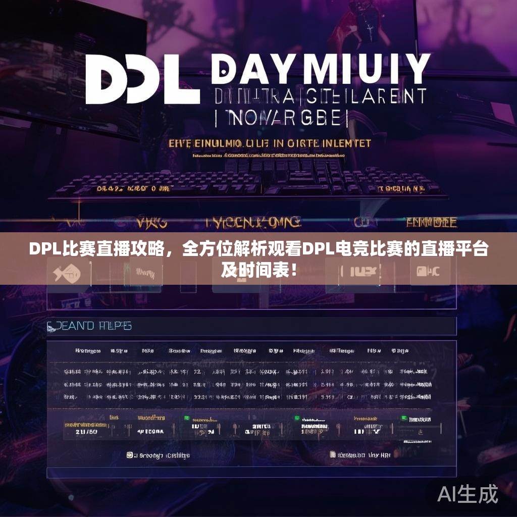 DPL比赛直播攻略，全方位解析观看DPL电竞比赛的直播平台及时间表！
