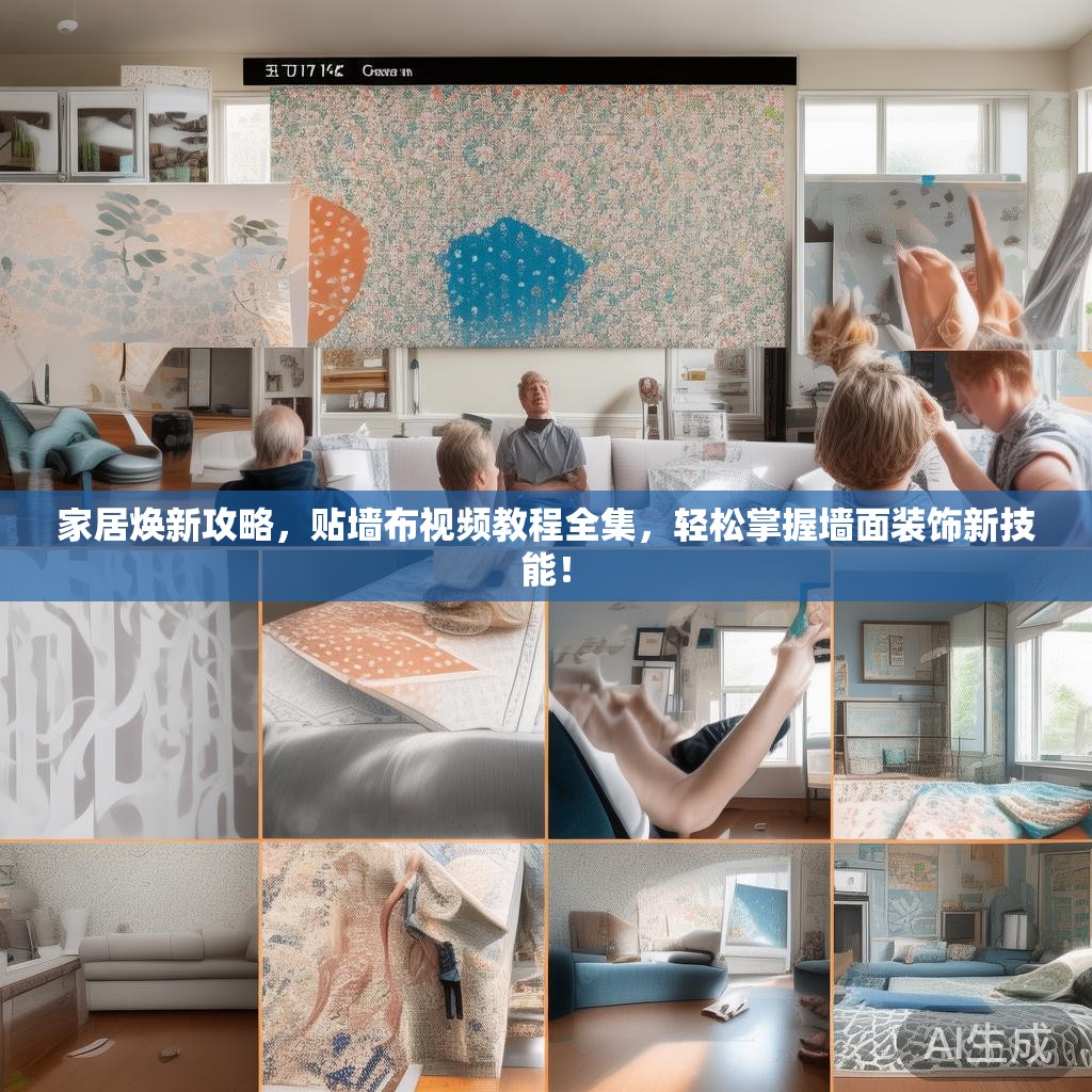 家居焕新攻略，贴墙布视频教程全集，轻松掌握墙面装饰新技能！